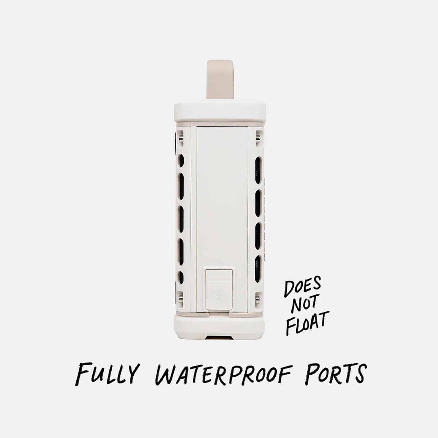 Turtlebox Ranger: Loud! Outdoor Portable Bluetooth 5.4 Speaker | Rugged, Waterproof, Ultra-Portable | Plays to 105db, Deep Bass, Shockproof, Unlimited Pairing for Full Stereo Experience, Ivory