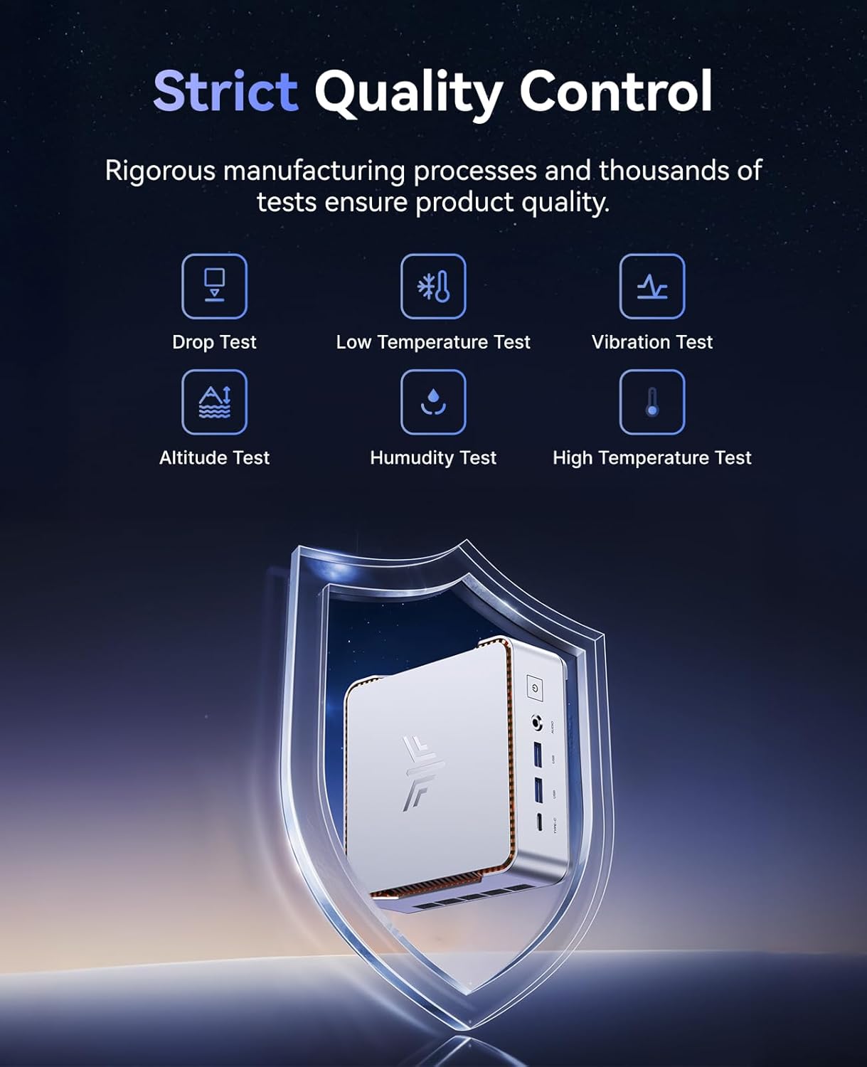 KAMRUI Hyper H2 Mini PC with Intel Core 14450HX (10C/16T, up to 4.8GHz)