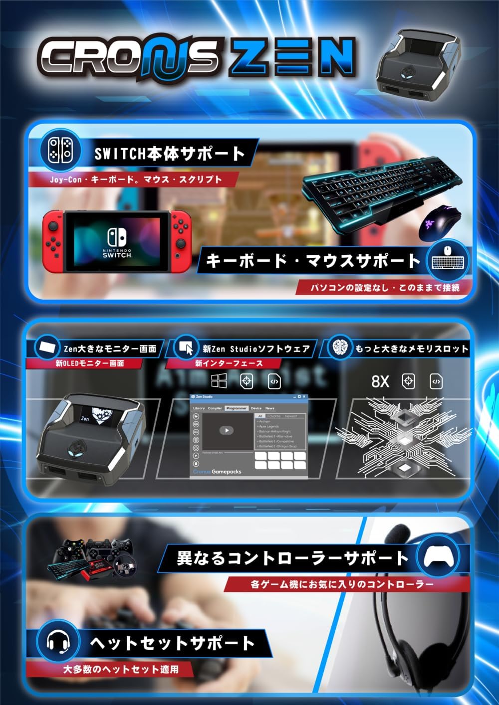 CronusZen for Nintendo, PlayStation, Xbox, Switch (Electronic Games)