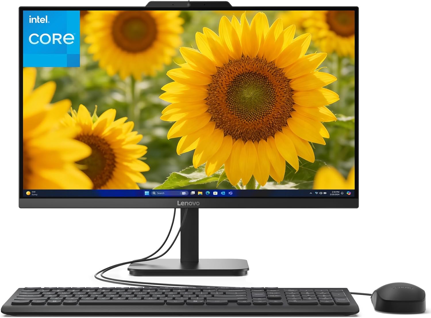 Lenovo 24 All-in-One Intel i3-N305 8-Core Desktop Computer
