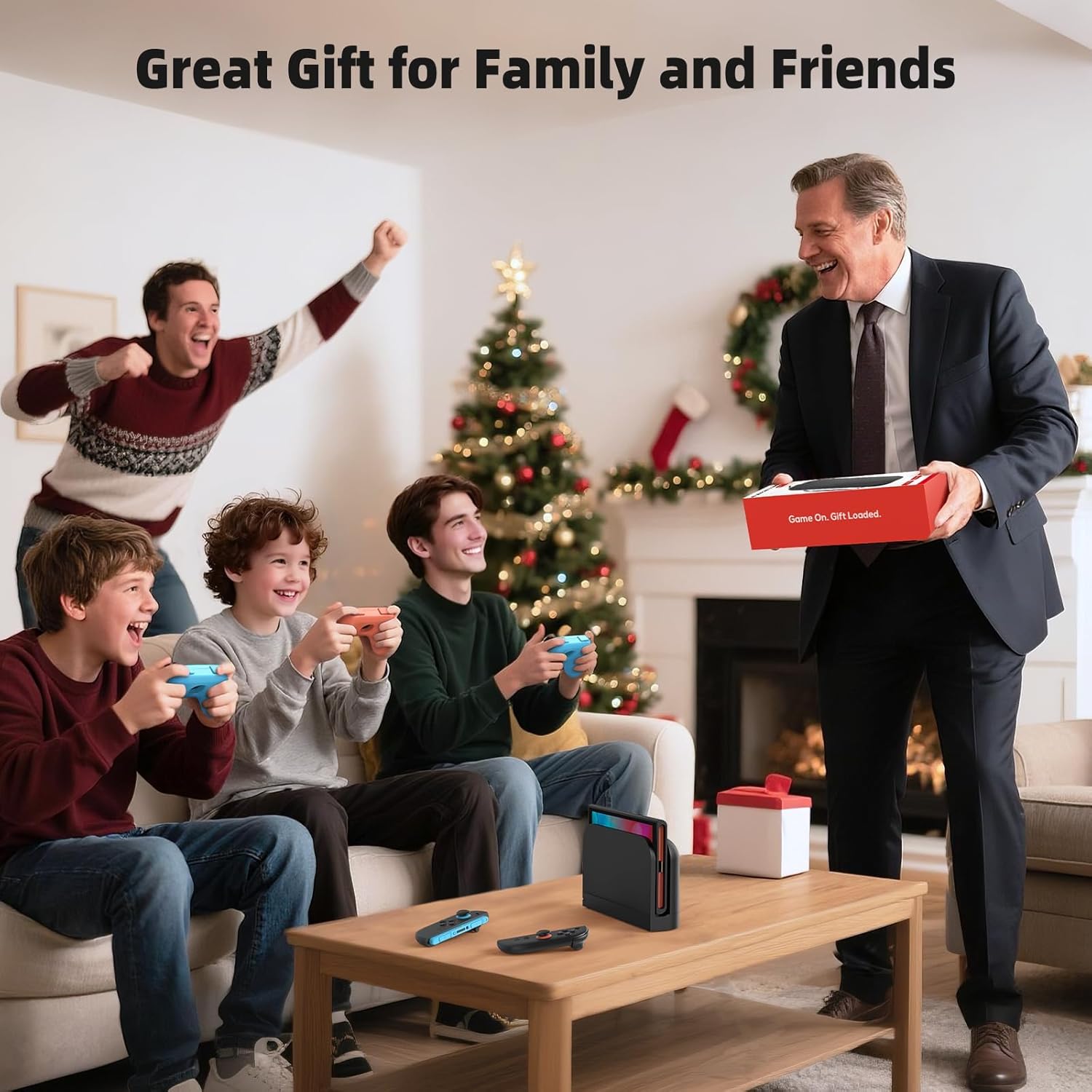 Switch 2 Accessories, Bundle Case for Nintendo Switch 2 (2025), MENEEA 20-IN-1 Kits: Carrying Case, Controller Charger Dock, Grips for Joy Con,Steering Wheels for Mario Kart