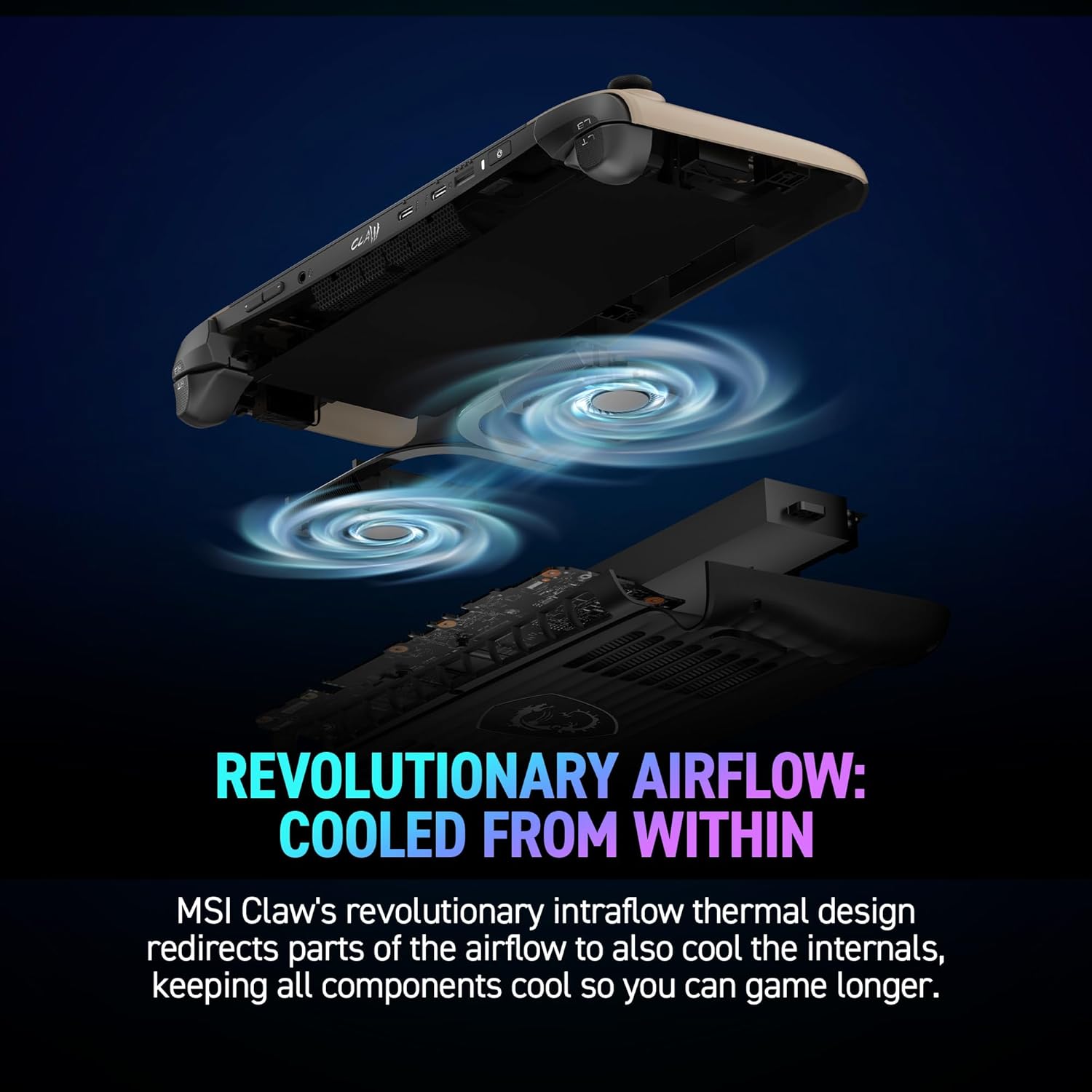 msi Claw PC Gaming Handheld: Intel Ultra 7-258V, 8" FHD 120Hz Display, 32GB LPDDR5, 1TB NVMe SSD, MicroSD Card Reader, Thunderbolt 4, Win 11 Home: Black 8 AI+ A2VM-001US