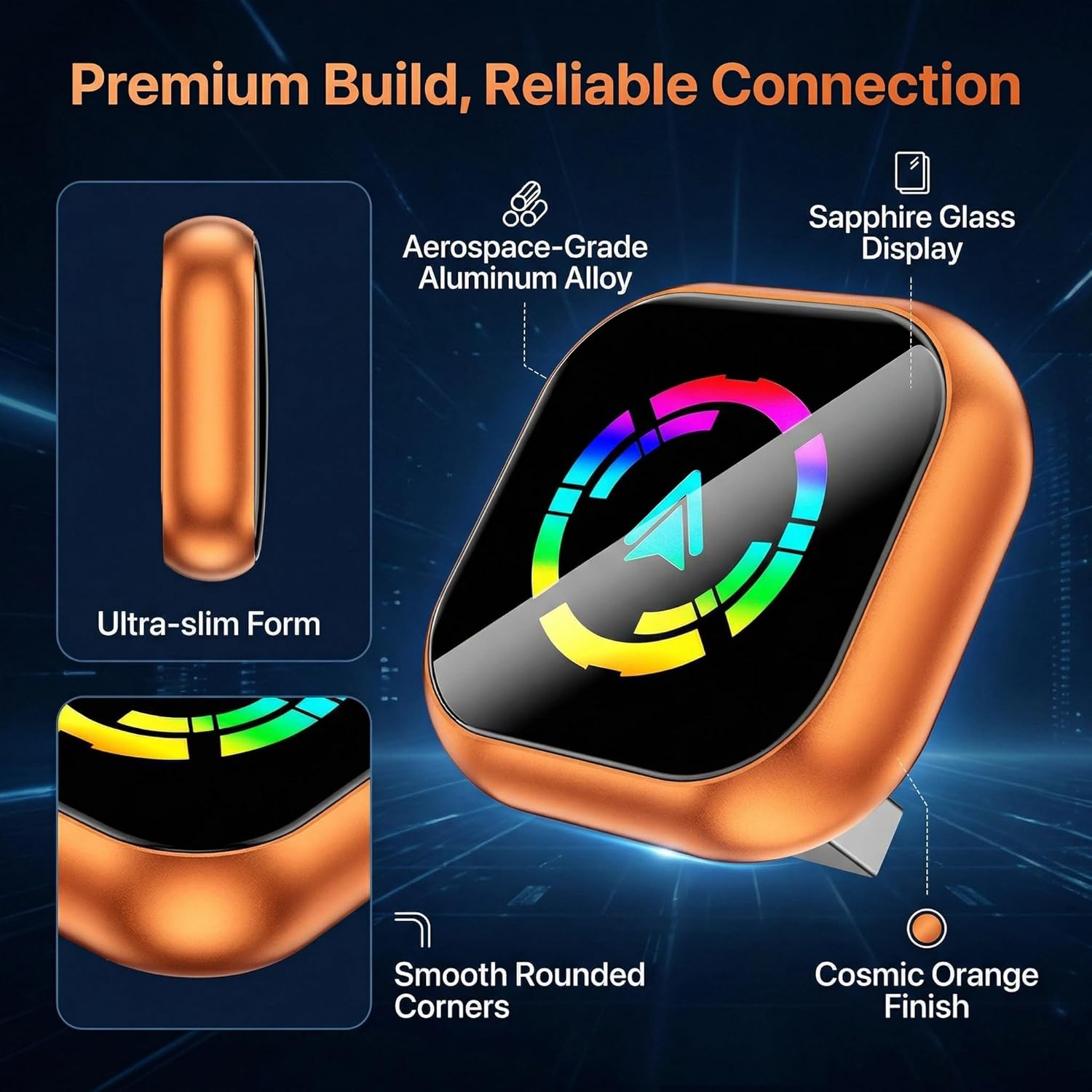 2-in-1 Wireless CarPlay Adapter for iPhone & Android Auto, Converts Wired to Wireless CarPlay in 5 Sec, Plug & Play No App Needed, Auto-Reconnect, Mini Dongle for 1000+ Cars iOS 10+ Android 11+