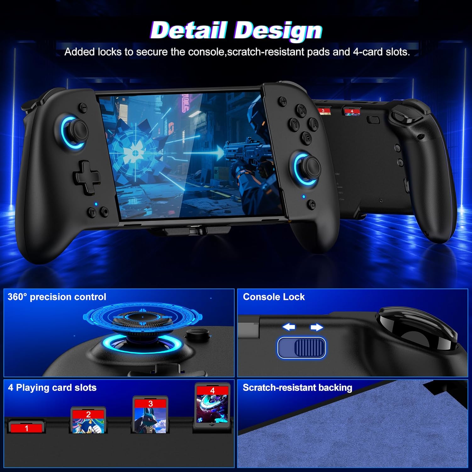 Gammeefy Switch Controllers Compatible with Nintendo Switch/Switch OLED