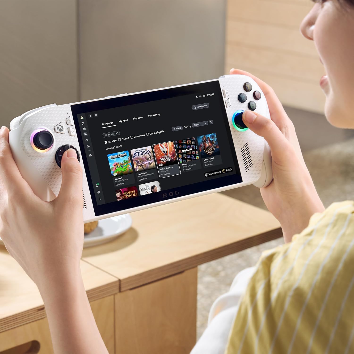 ASUS ROG Xbox Ally – 7” 1080p 120Hz Touchscreen Gaming Handheld, 3-month Xbox Game Pass Premium included, AMD Ryzen Z2 A, 16GB RAM, 512GB SSD, White