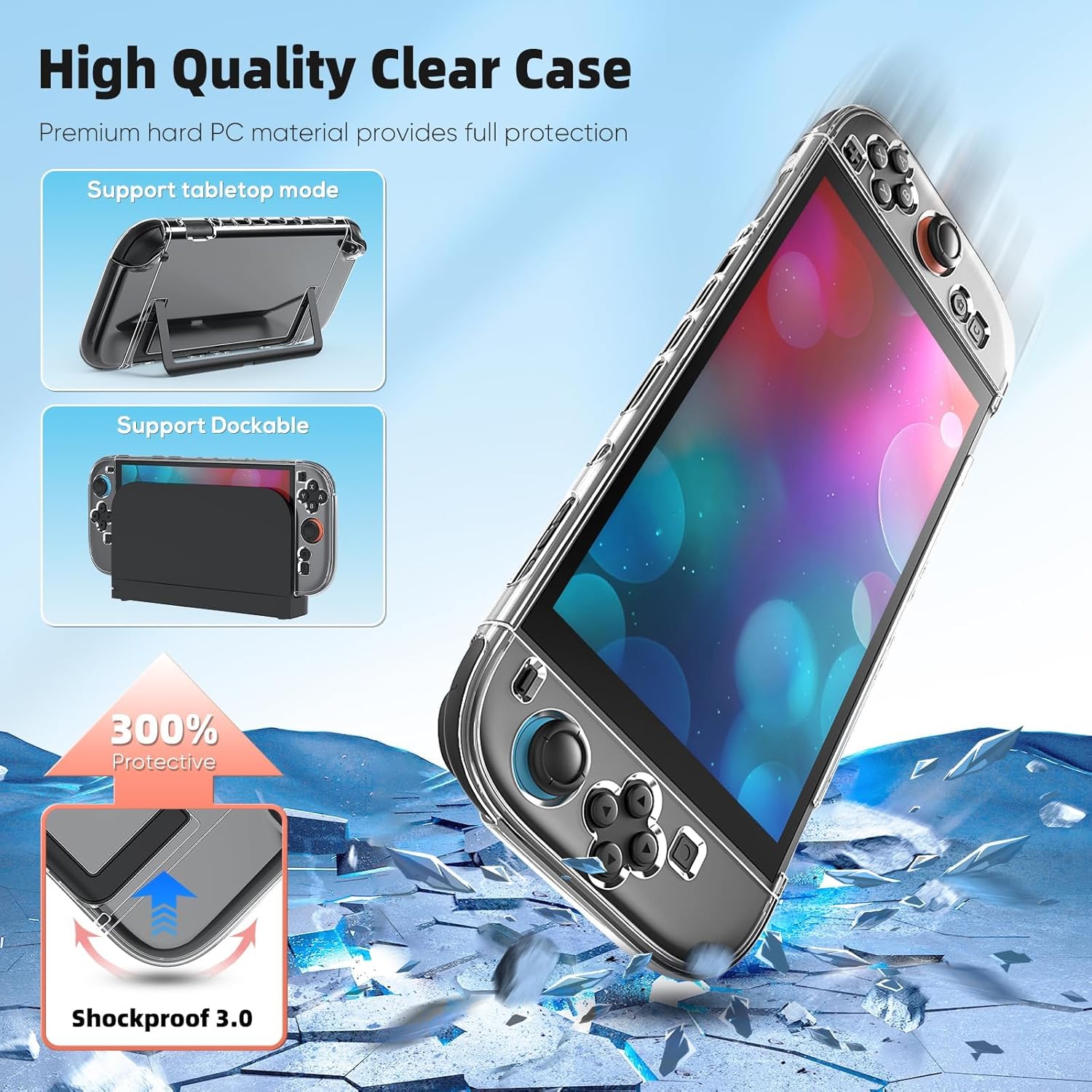 Switch 2 Accessories, Bundle Case for Nintendo Switch 2 (2025), MENEEA 20-IN-1 Kits: Carrying Case, Controller Charger Dock, Grips for Joy Con,Steering Wheels for Mario Kart