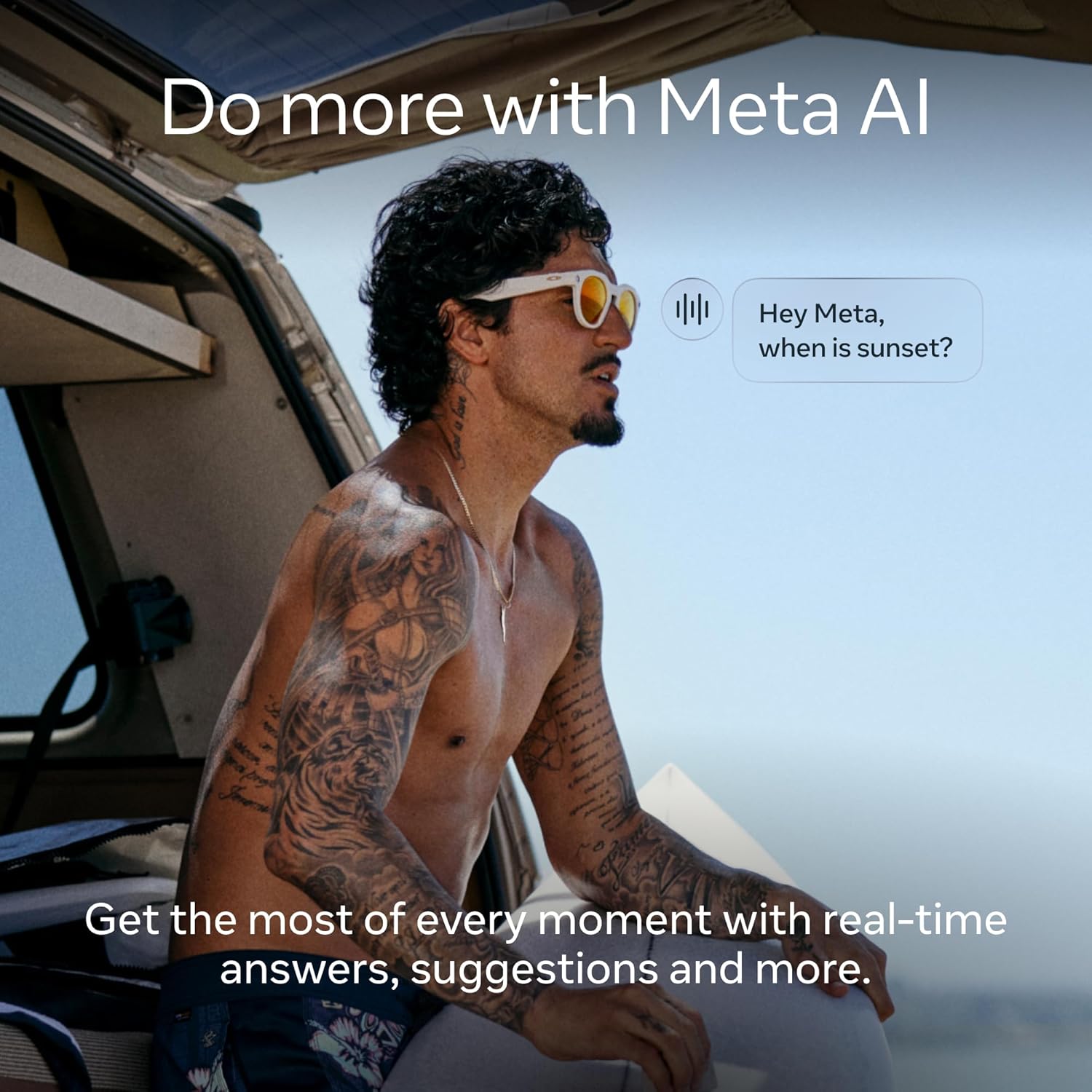 Oakley Meta HSTN, Clear | Smart AI Glasses for Men, Women