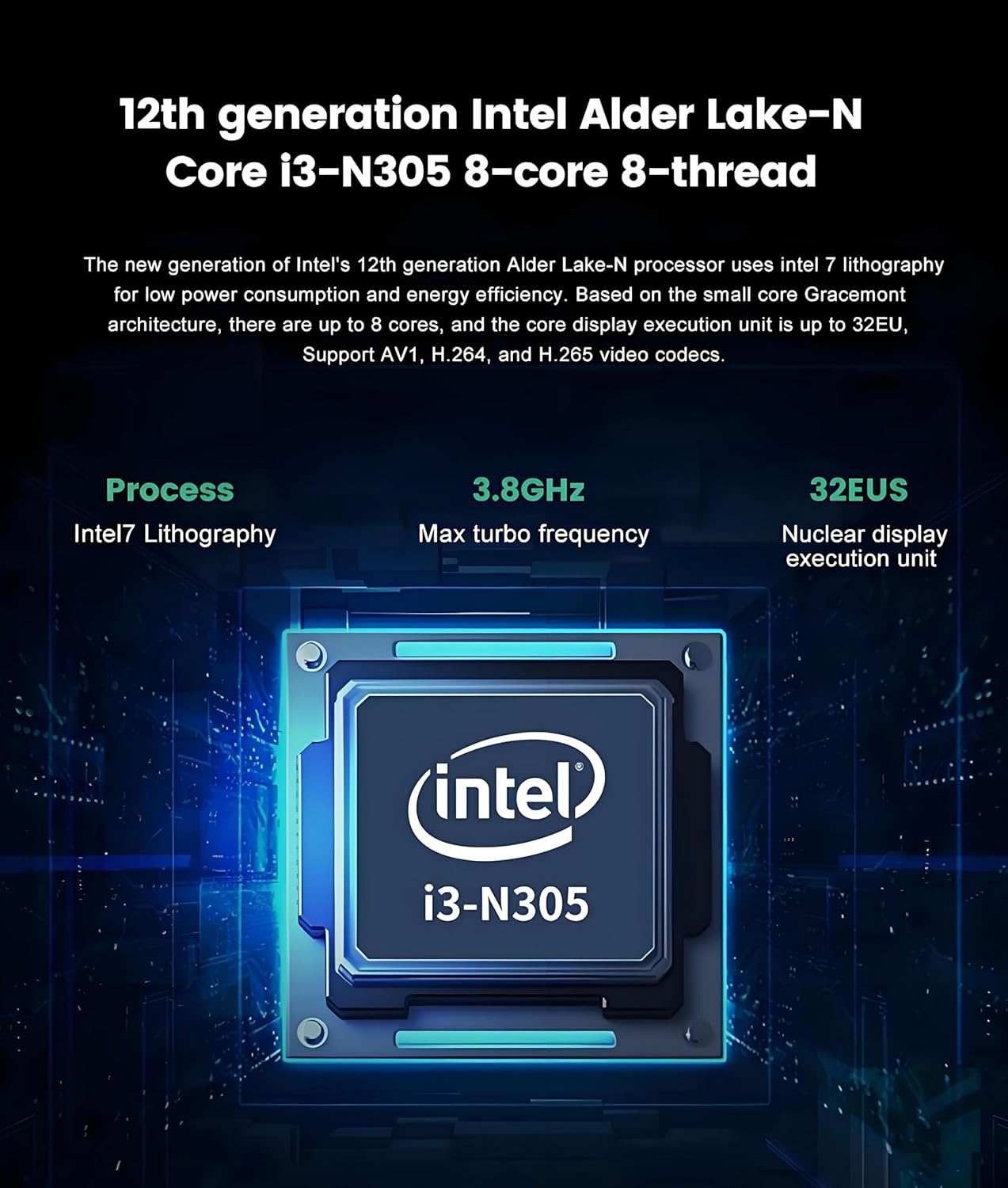 Lenovo 24 All-in-One Intel i3-N305 8-Core Desktop Computer