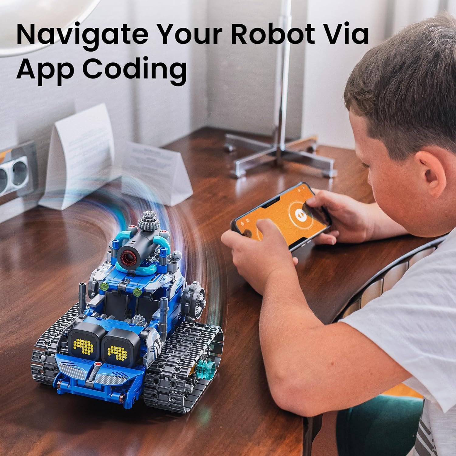 Sillbird STEM Robot Building Kit with Remote Control Gifts for Boys Ages 8-14