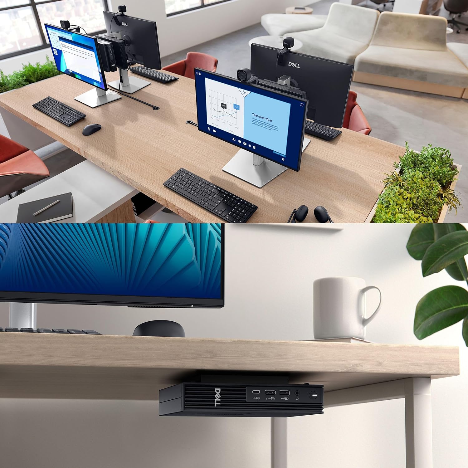 Dell Pro Micro Plus Desktop Computer, Next Gen OptiPlex 7000 MFF, Intel 20-Core Ultra 7 265, 32GB DDR5 RAM, 1TB PCIe SSD, Al Copilot+ Mini PC, 3 DisplayPort & 2 Type-C, WiFi 6 & BT, Windows 11 Pro